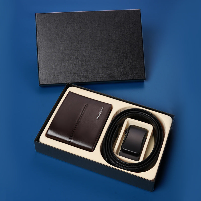Fashion Men's Belt Wallet Combo Set
