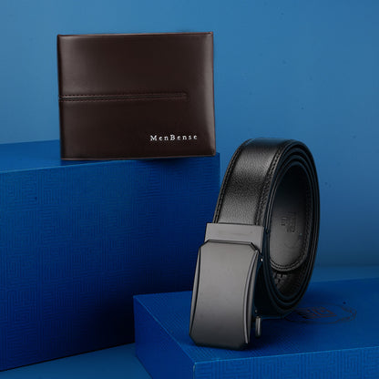 Fashion Men's Belt Wallet Combo Set
