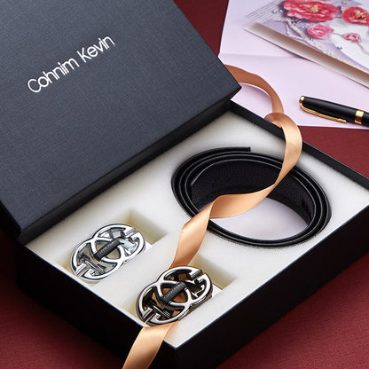 First layer cowhide belt body soft leather belt