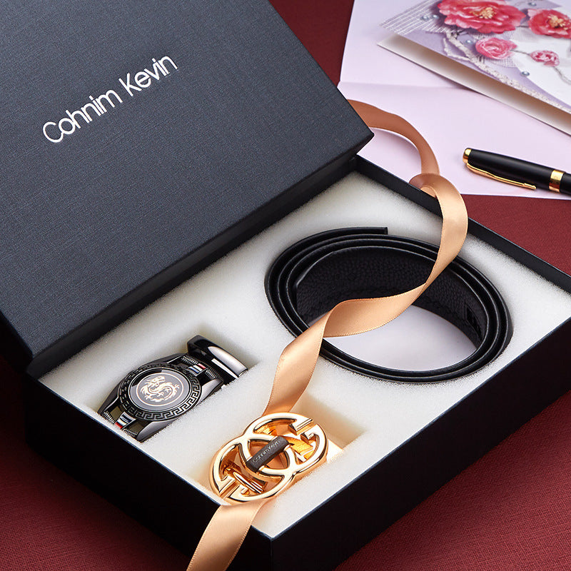 First layer cowhide belt body soft leather belt