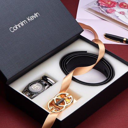 First layer cowhide belt body soft leather belt