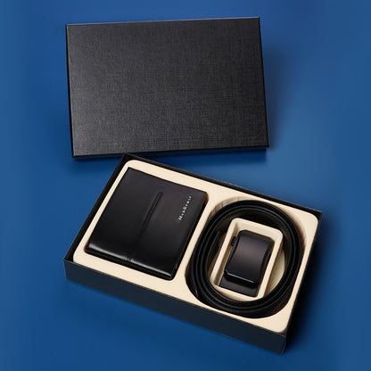 Fashion Men's Belt Wallet Combo Set